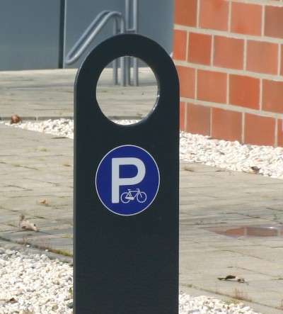 Fahrradständer Anlehnbügel Duero Parkplatz Aufkleber